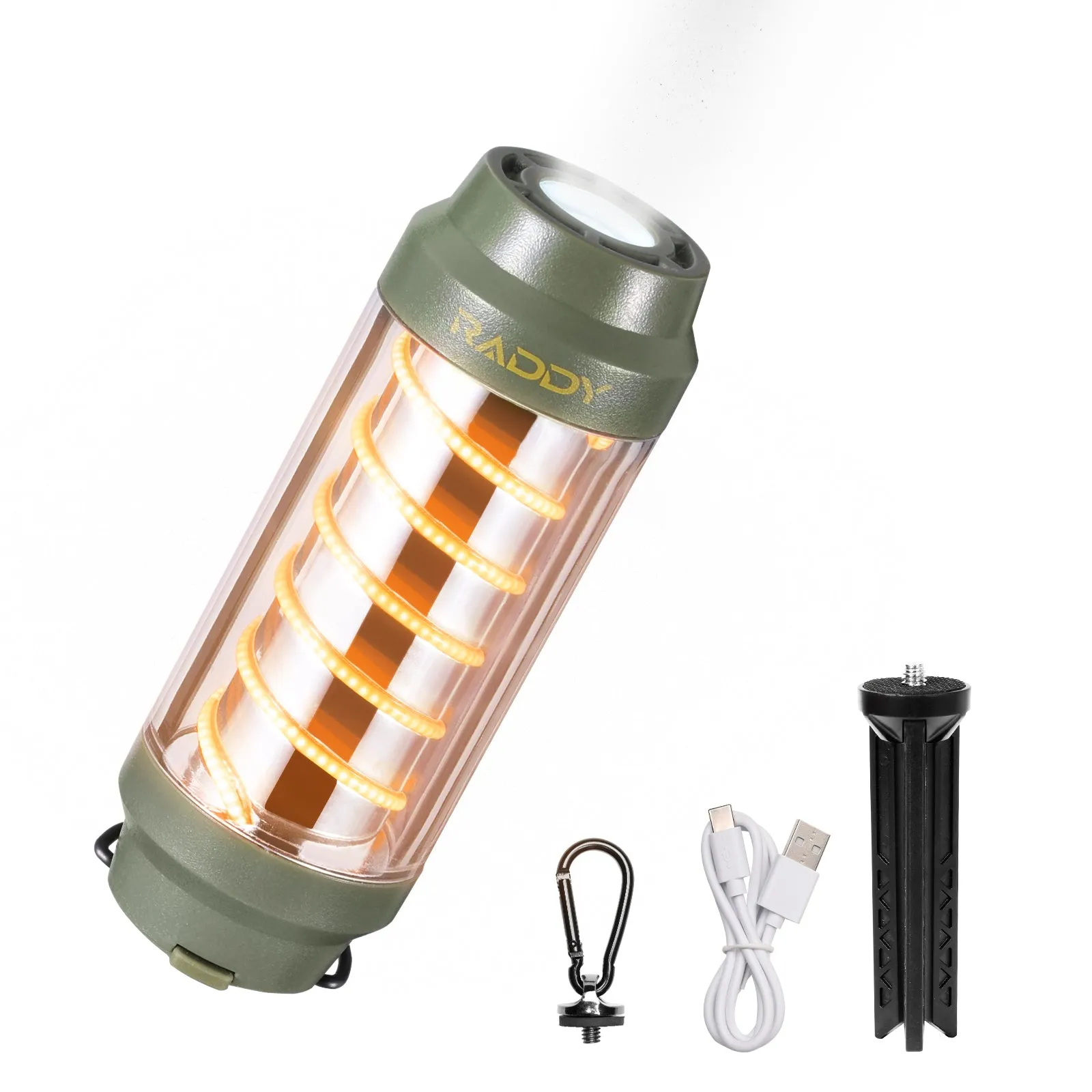 Raddy CL-1 Camping Lantern |  Portable Rechargeable Flashlight | 7 Light Modes | IPX6 Waterproof