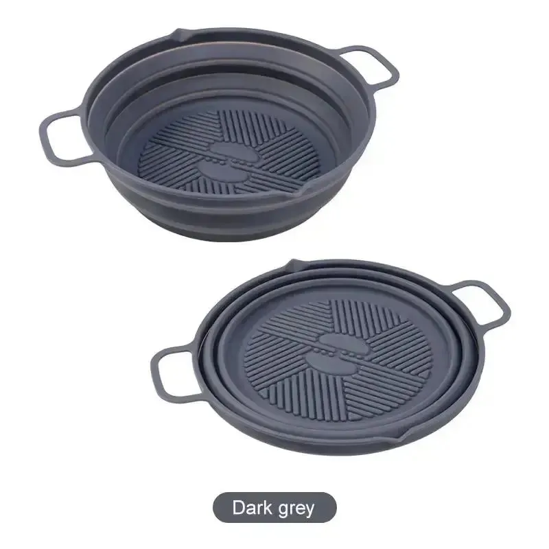 Reusable Air Fryer Mat Silicone Liner Non Stick Silicone Baking Pan Sustainable Silicone Pot Basket