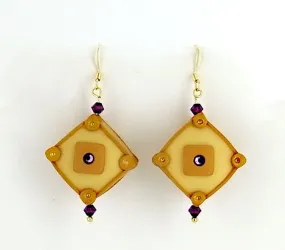 Sculpey® III Hollow Square Bead Earrings