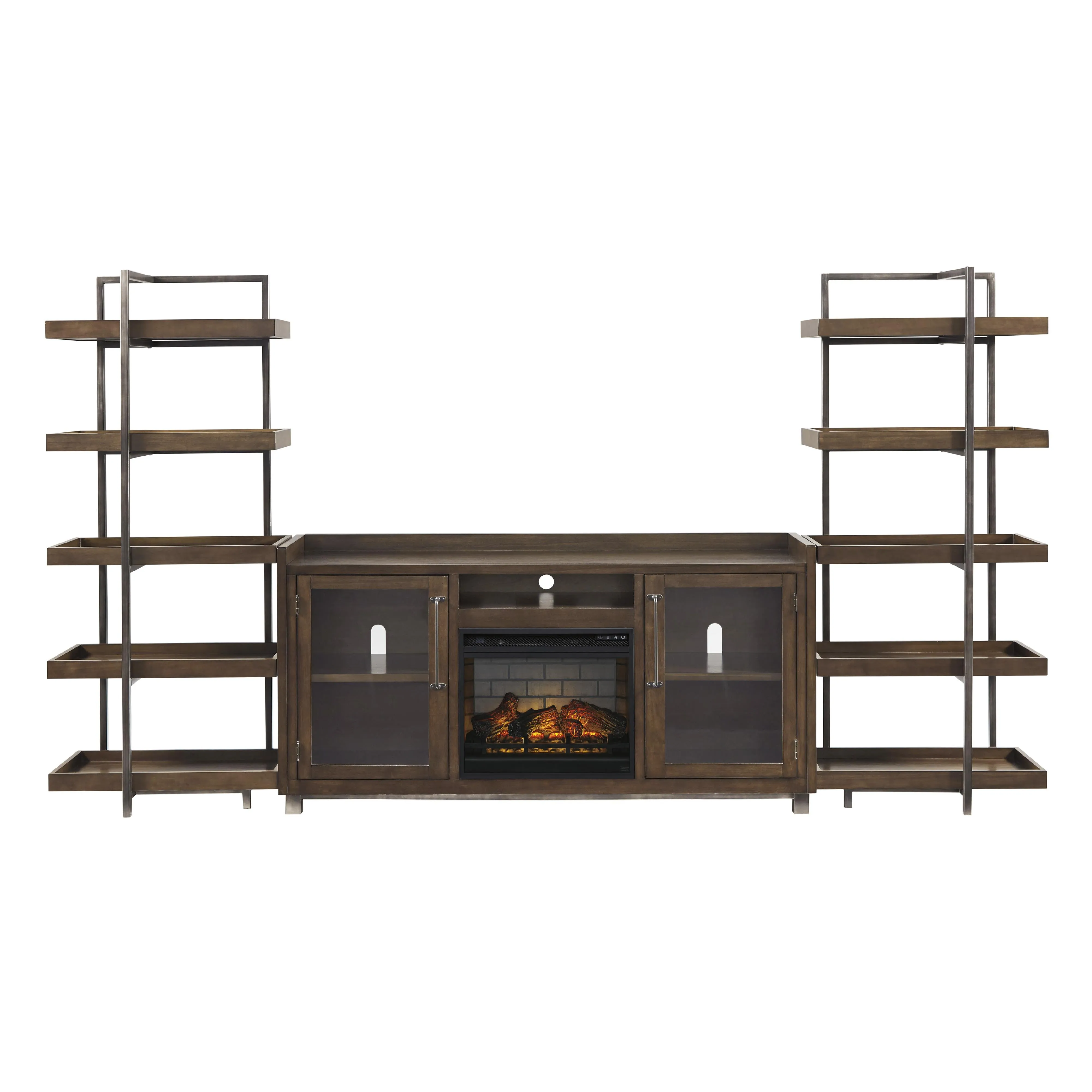 Signature Design by Ashley Starmore W633W6 3 pc Wall Unit with Electric Fireplace