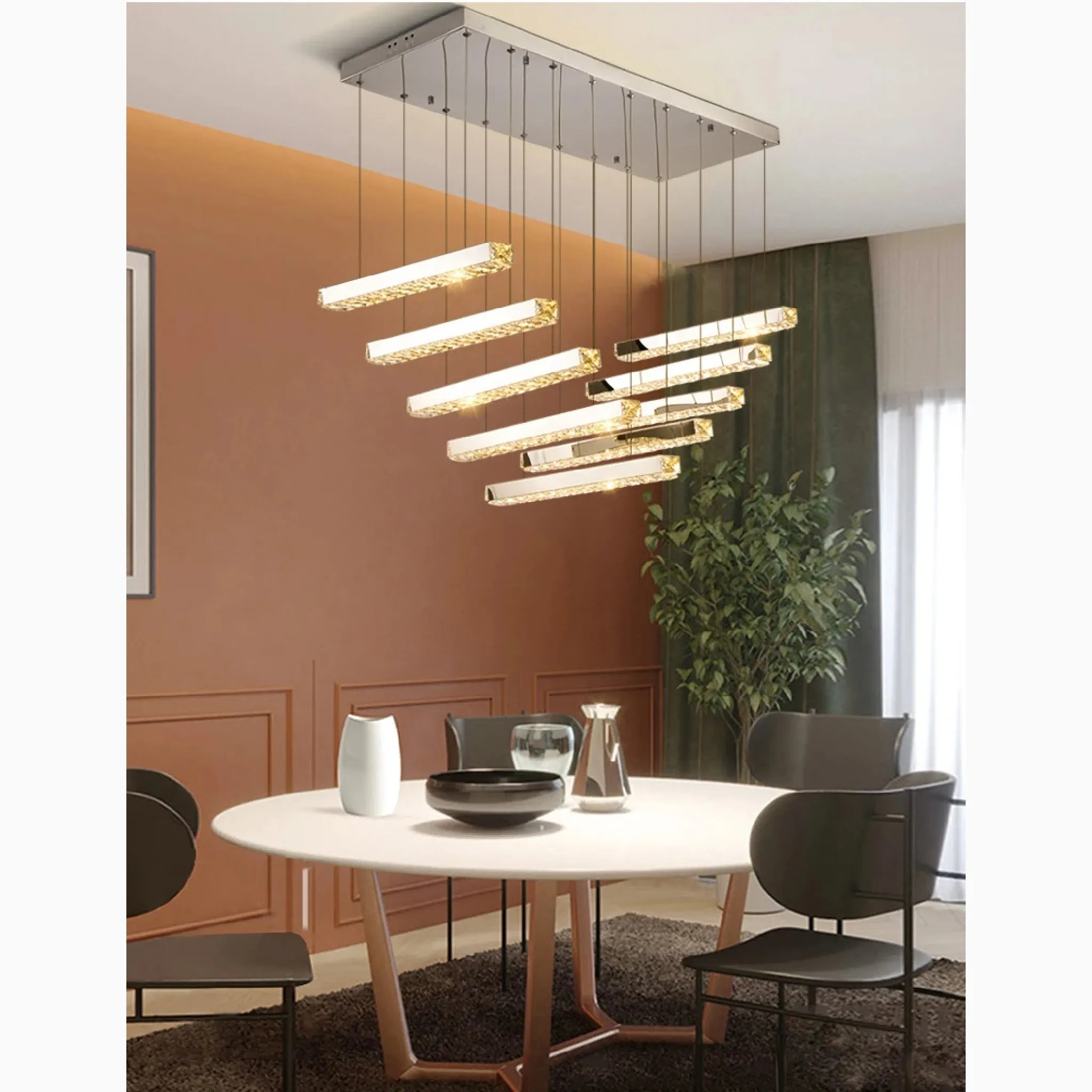 Stainless Steel Pendant Chandelier for Modern Space