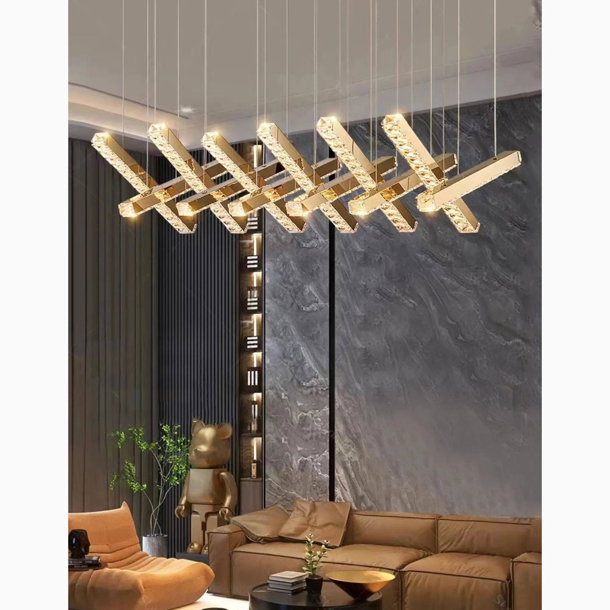 Stainless Steel Pendant Chandelier for Modern Space