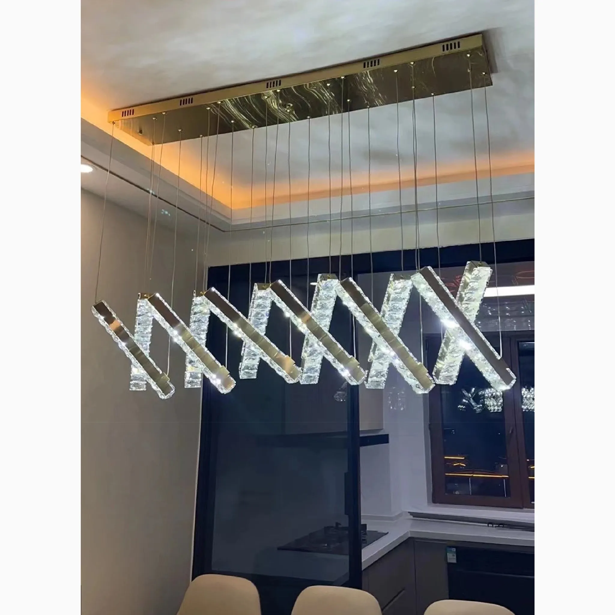 Stainless Steel Pendant Chandelier for Modern Space