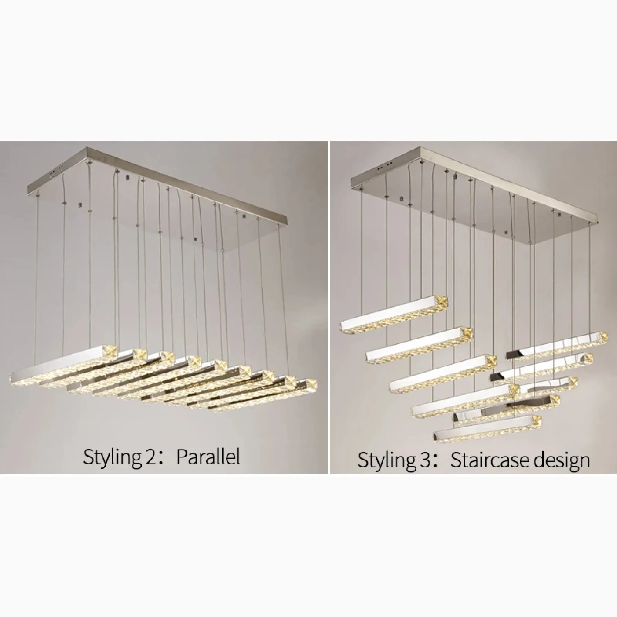 Stainless Steel Pendant Chandelier for Modern Space