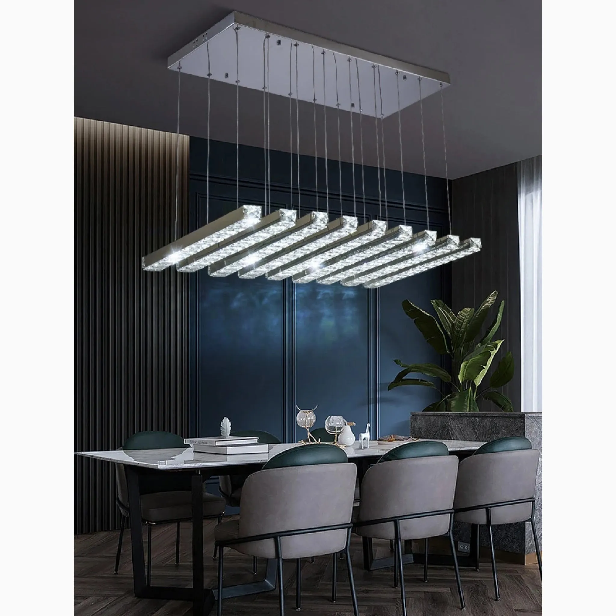 Stainless Steel Pendant Chandelier for Modern Space