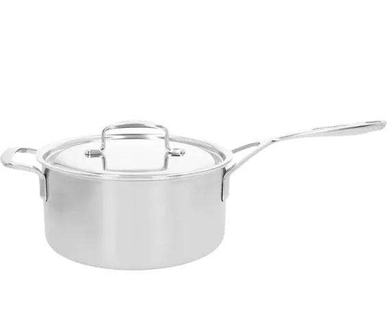 Steel Saucepan With Lid Demeyere 5-Plus 4L