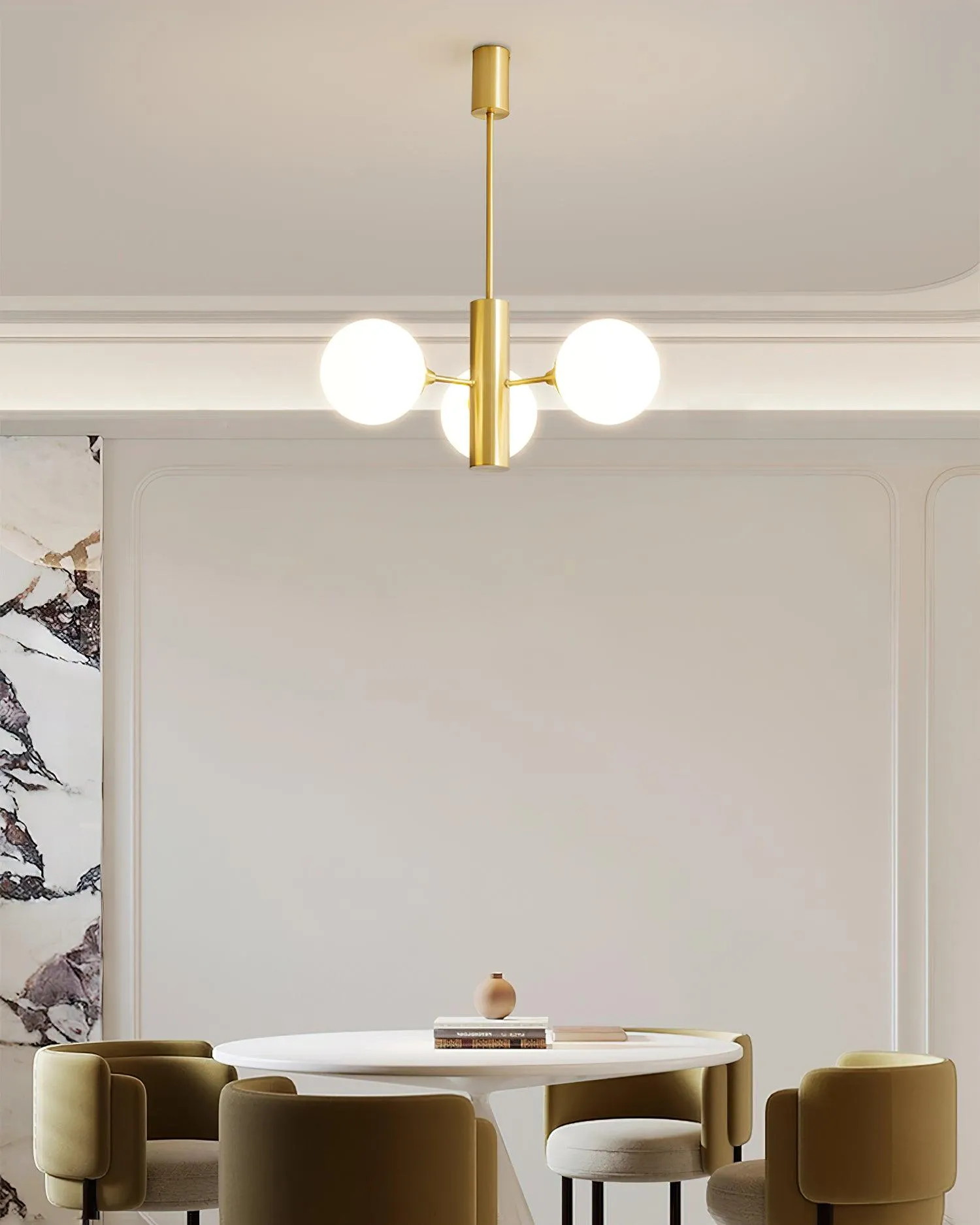 Stella Brass Chandelier