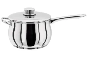 Stellar 1000 Stainless Steel 16cm Deep Saucepan with Helper Handle 1.9L