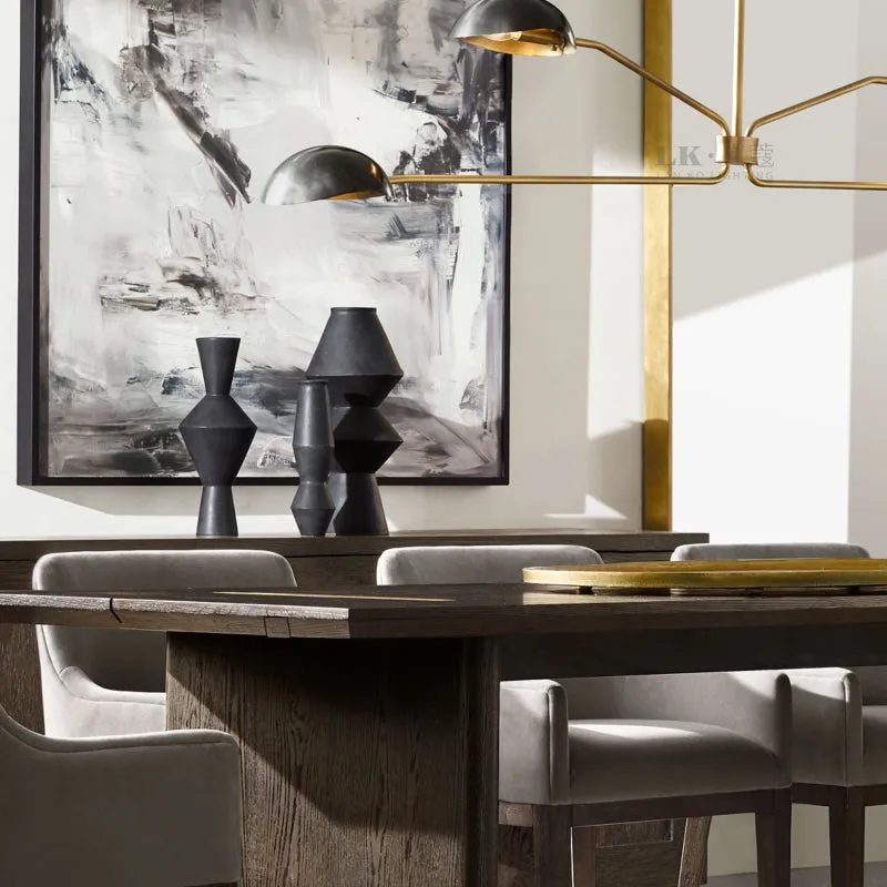 The Clermont-Ferrand | Large Mid-Century Gold Minimalist Chandelier