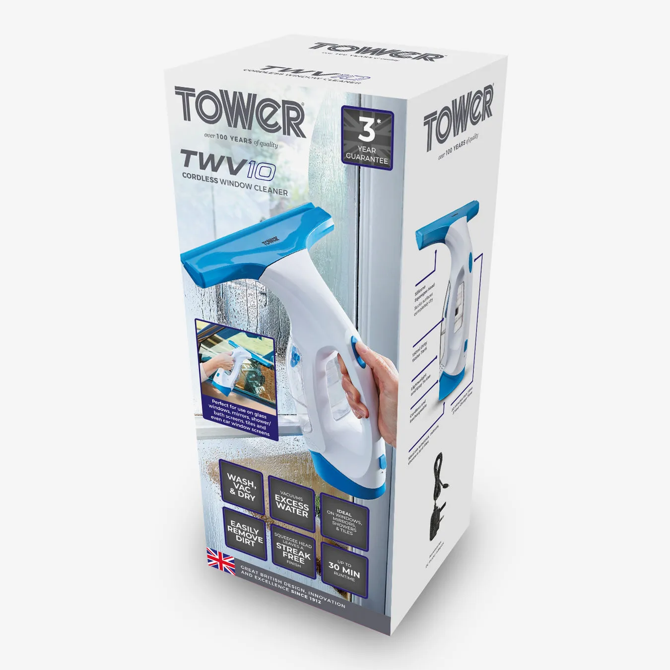 Tower TWV10 Cordless Window Vacuum Cleaner