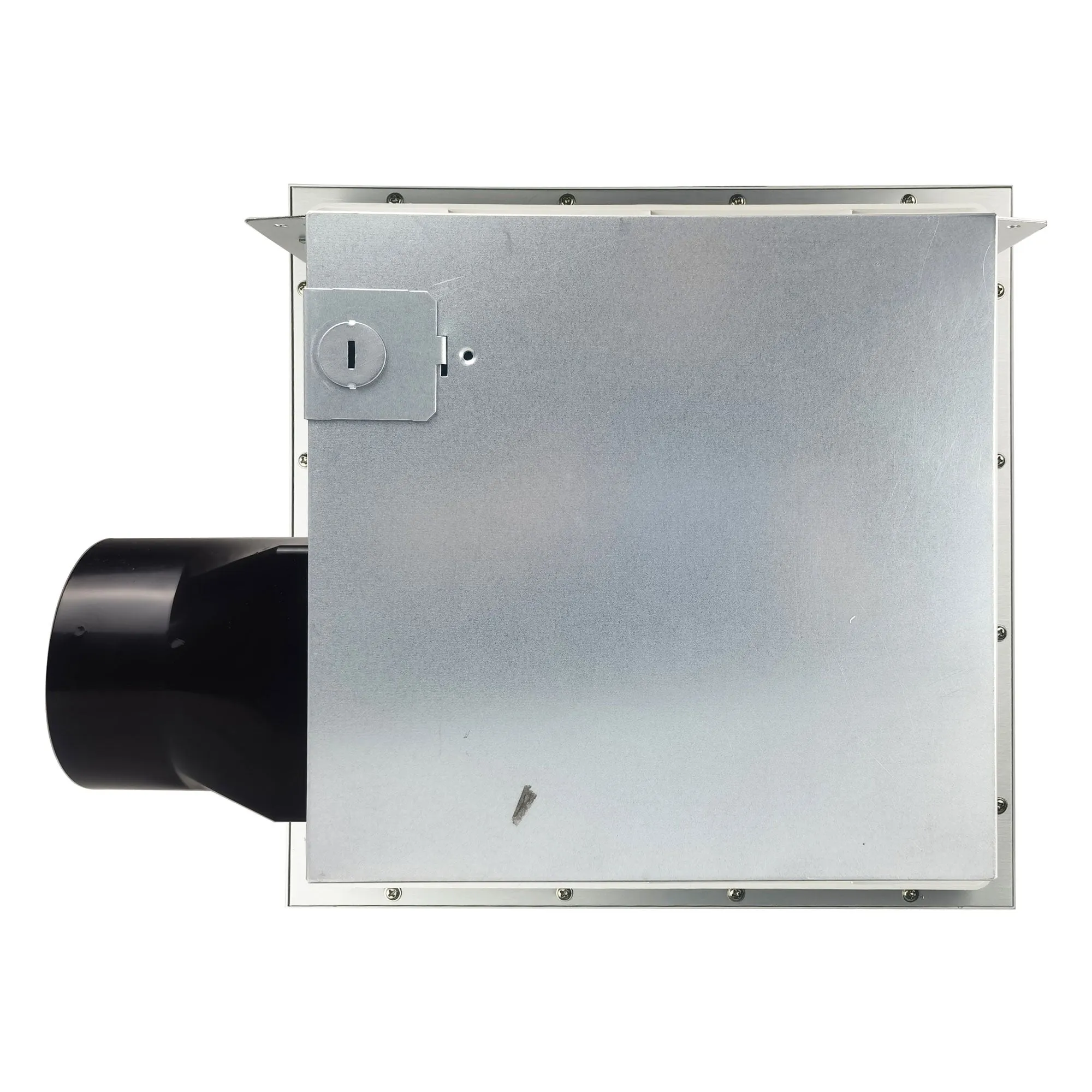 Ultra Silent Bathroom Exhaust Fan with Square Flat Panel 8W, LED Light 4000K, 1000LM, 50-100 CFM, <0.3-0.7 Sones, Ceiling/Wall Mounted