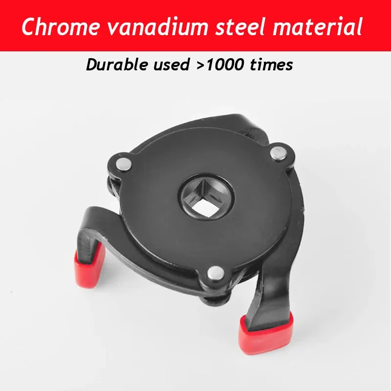 Universal Oil Filter Wrench Tool 60-100mm Car Repair Adjustable 3 Way Oil Filter Removal Tool Interface Special Tools