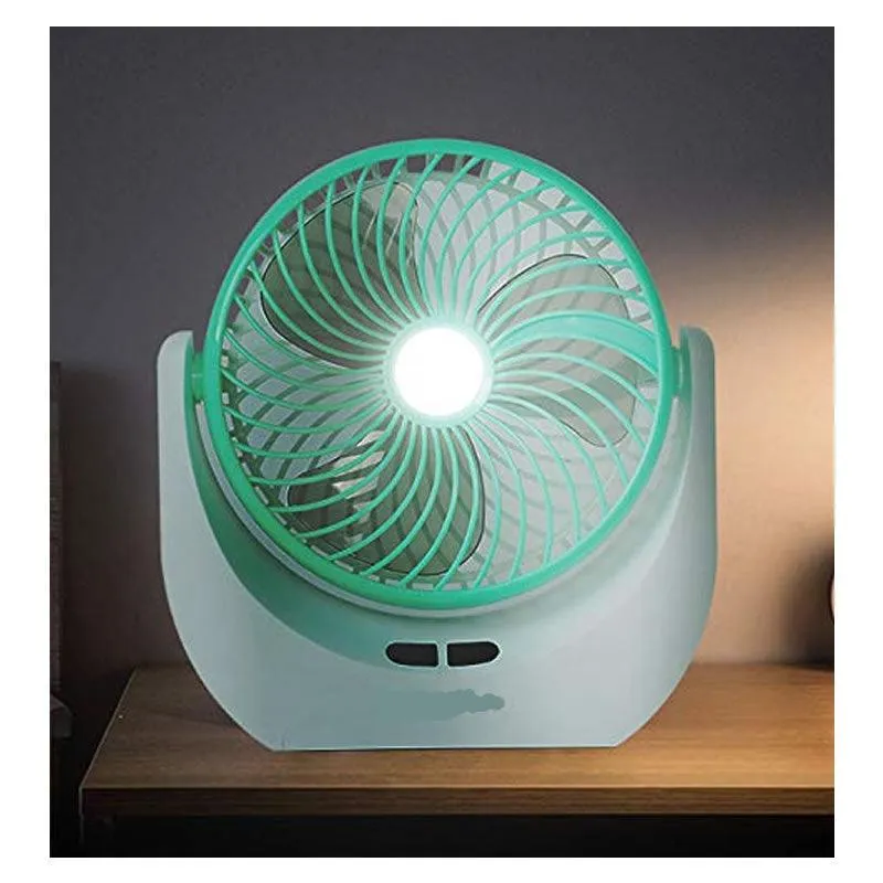 USB Powered Mini LED Desktop Fan JY-1880 GREEN