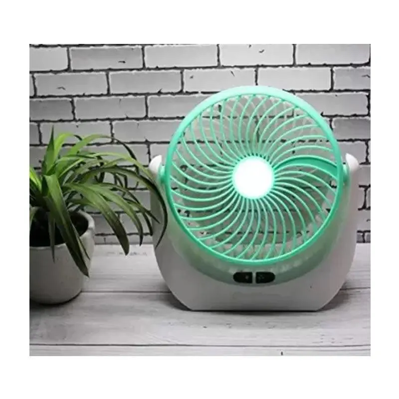 USB Powered Mini LED Desktop Fan JY-1880 GREEN