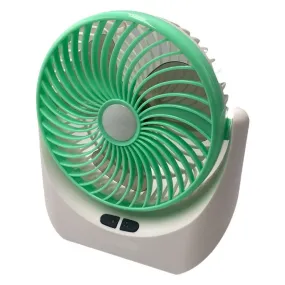 USB Powered Mini LED Desktop Fan JY-1880 GREEN