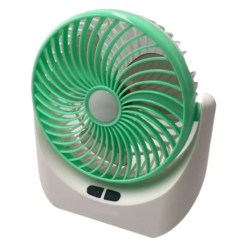 USB Powered Mini LED Desktop Fan JY-1880 GREEN