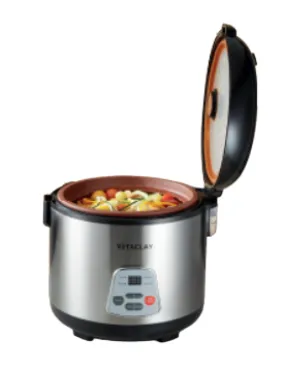 Used/Good - VitaClay VF7700-6  2-IN-1 Organic Rice N' Slow Cooker