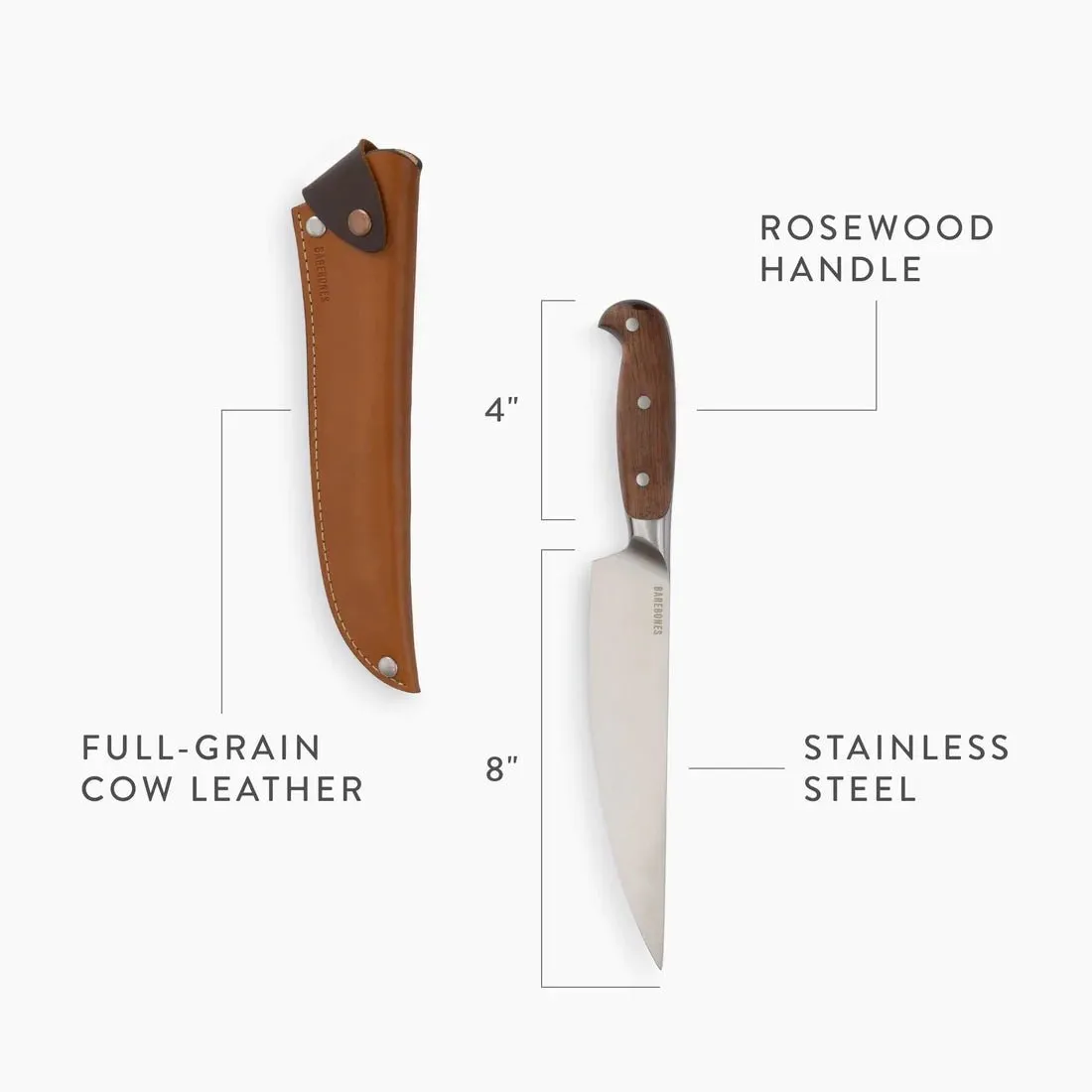 Wilderness Chef Knife With Sheath