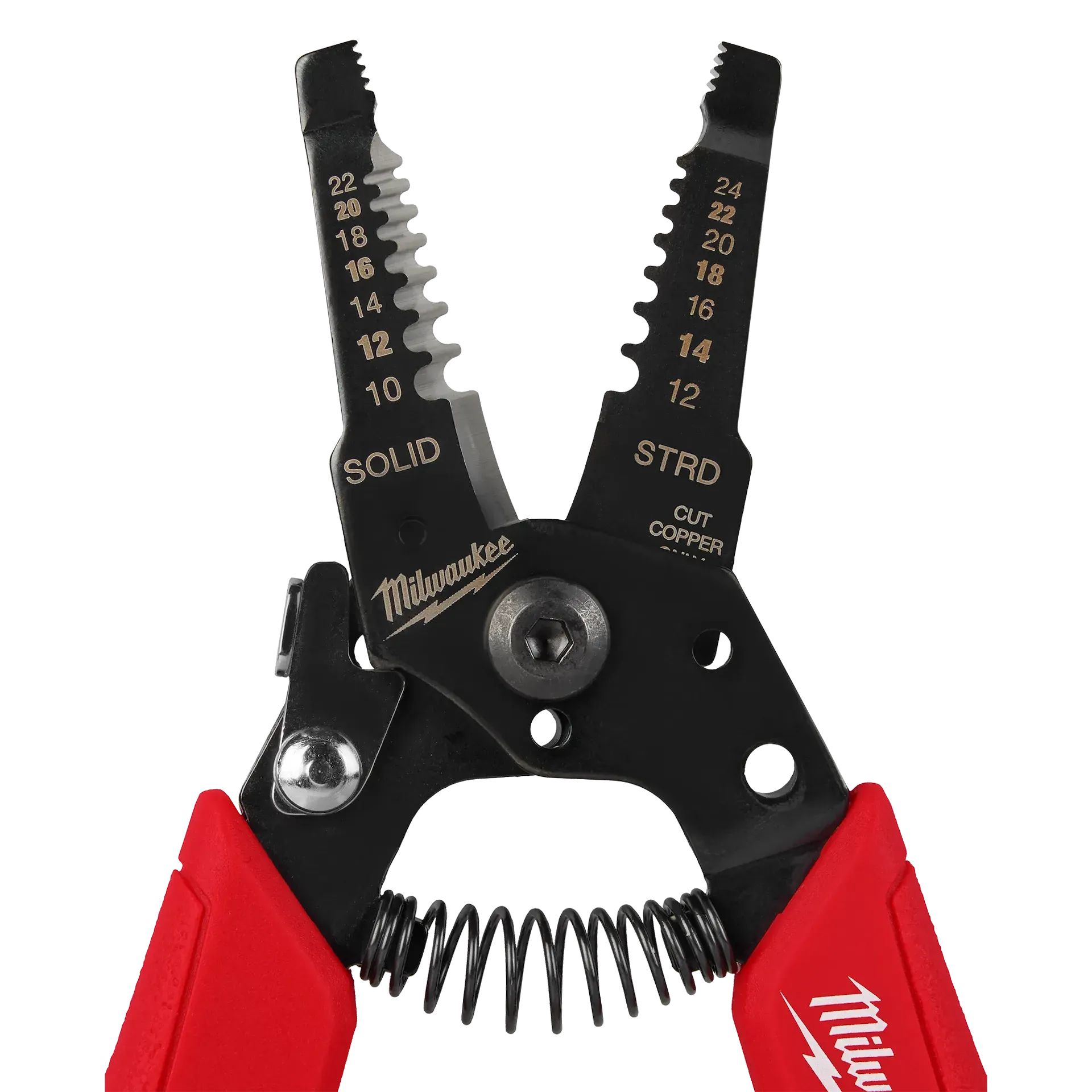 Wire Stripper & Cutter - Milwaukee 10-24 AWG Compact Comfort Grip Wire Stripper & Cutter, 48-22-3044