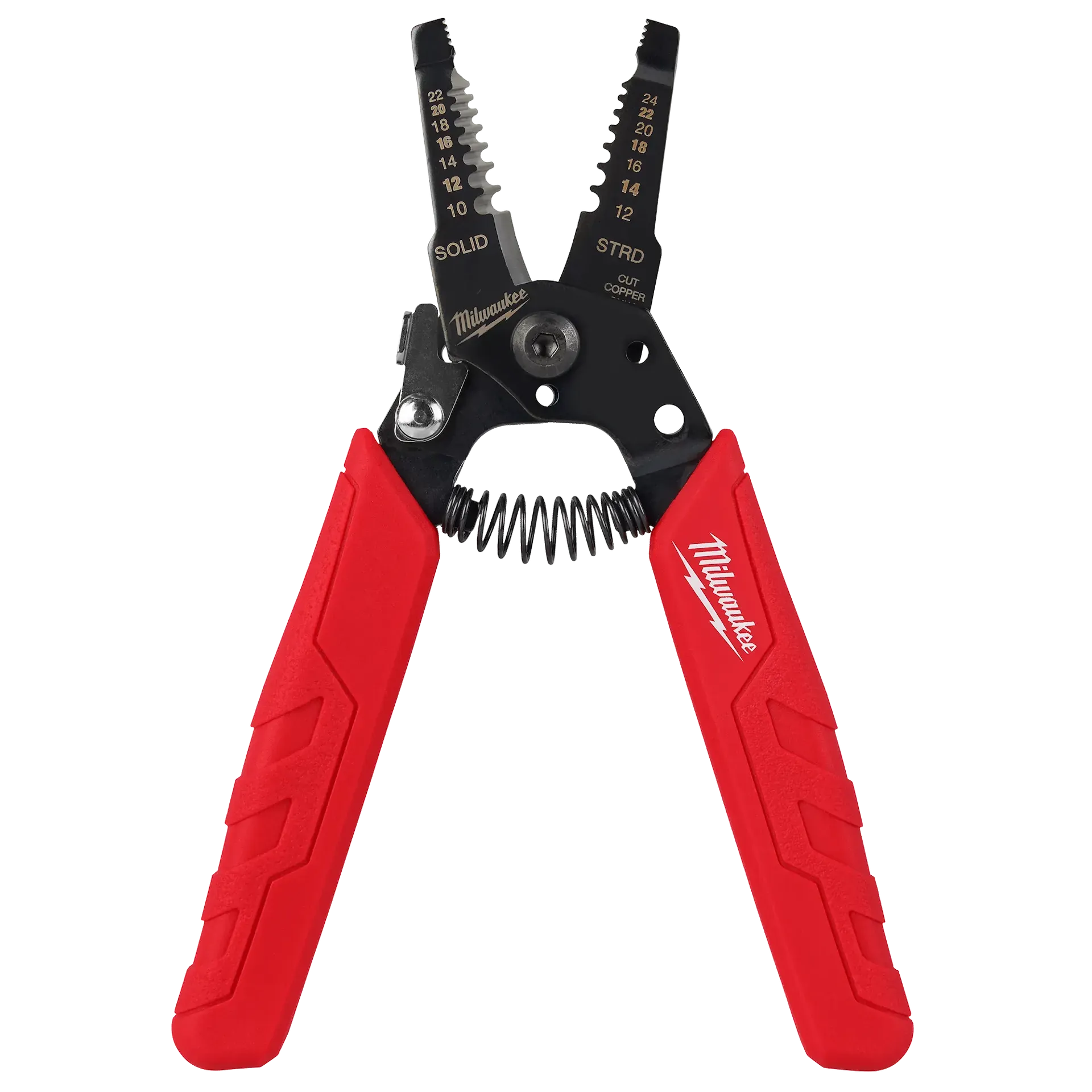 Wire Stripper & Cutter - Milwaukee 10-24 AWG Compact Comfort Grip Wire Stripper & Cutter, 48-22-3044