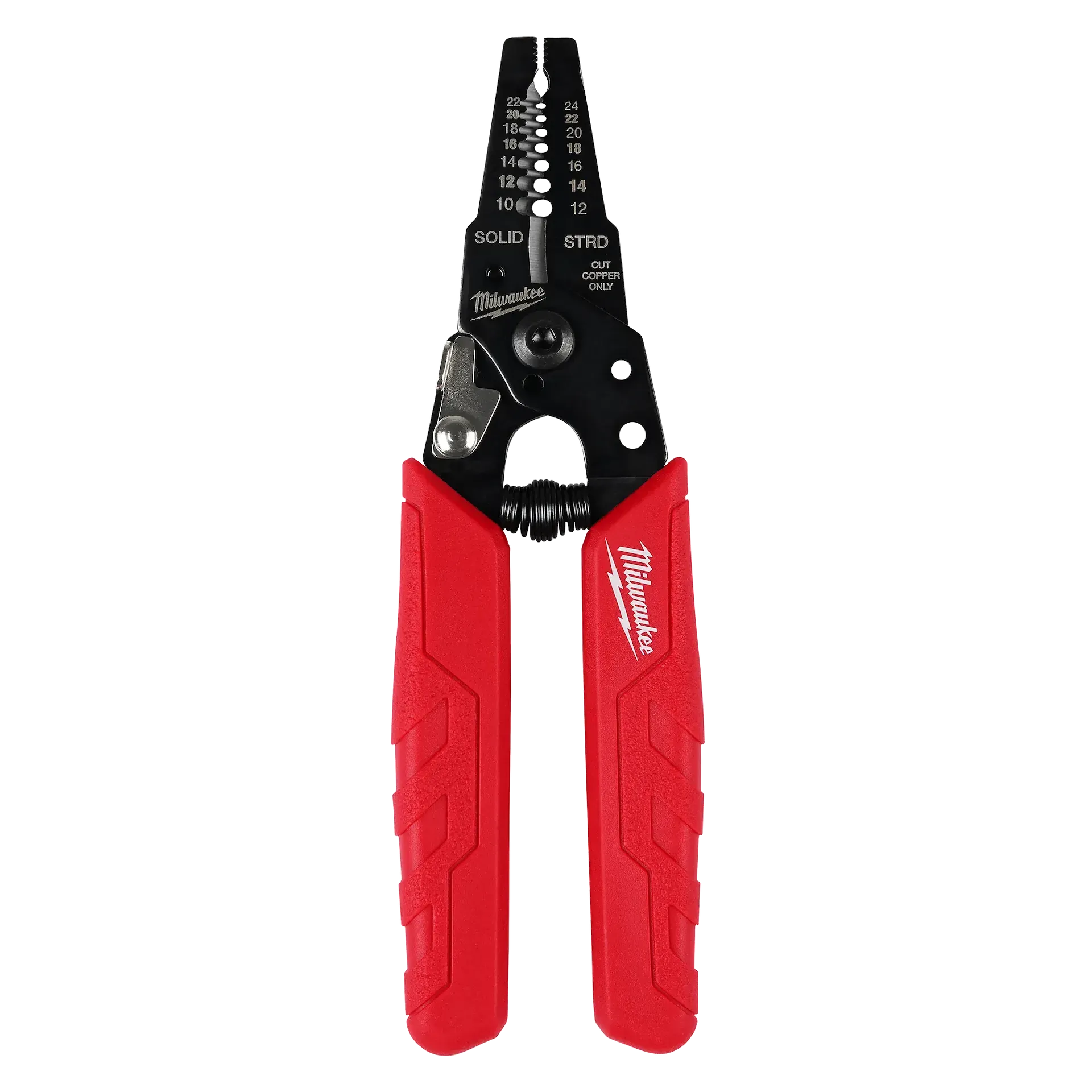 Wire Stripper & Cutter - Milwaukee 10-24 AWG Compact Comfort Grip Wire Stripper & Cutter, 48-22-3044