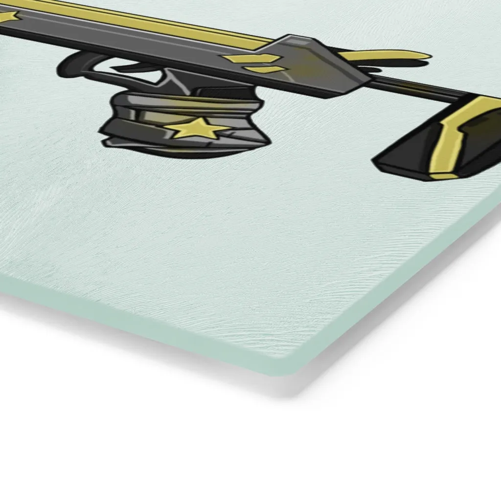 Yellow Gun Cutting Board