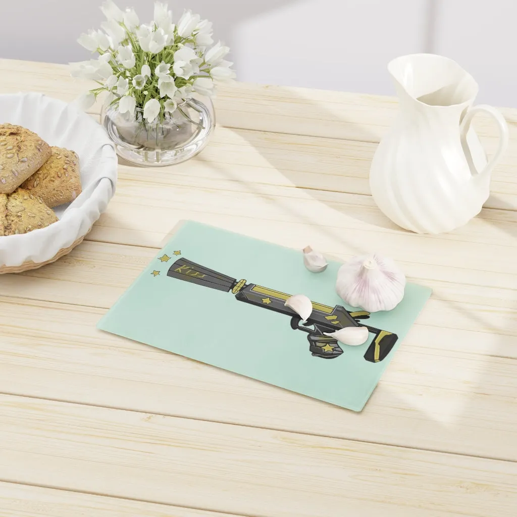 Yellow Gun Cutting Board