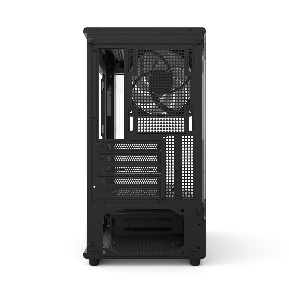 Zalman P10 mATX Gaming PC Case, Panoramic Glass, 1 x PWM ARGB Fan - Black