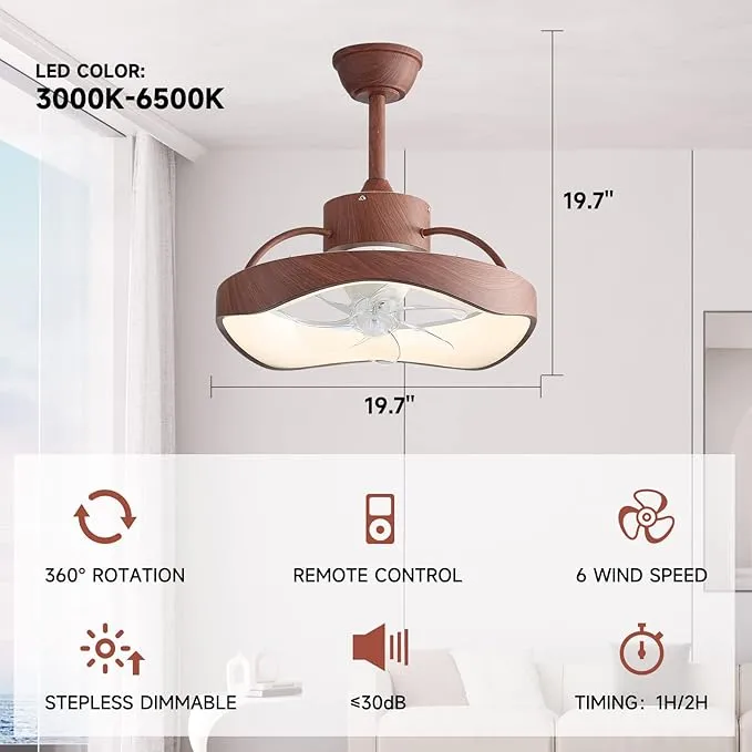 Zogoor Ceiling Fan w/Remote (Brown Finish)