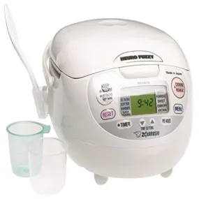 Zojirushi Neuro Fuzzy Rice Cooker, 5.5-Cup, Premium White